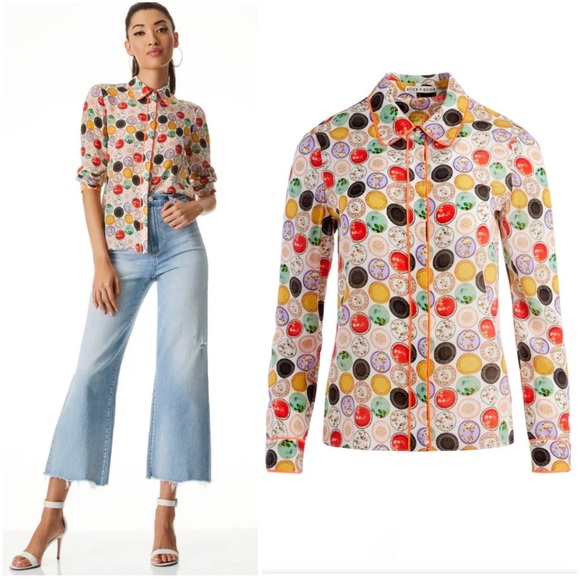 Alice + Olivia Tops - Alice + Olivia Willa Button Down Shirt